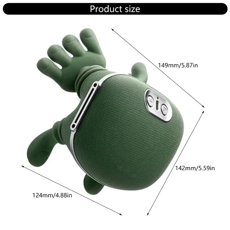 Full-Body Heated Electric Massager, Deep Neck Massager, 6D Cordless Shiatsu Massager